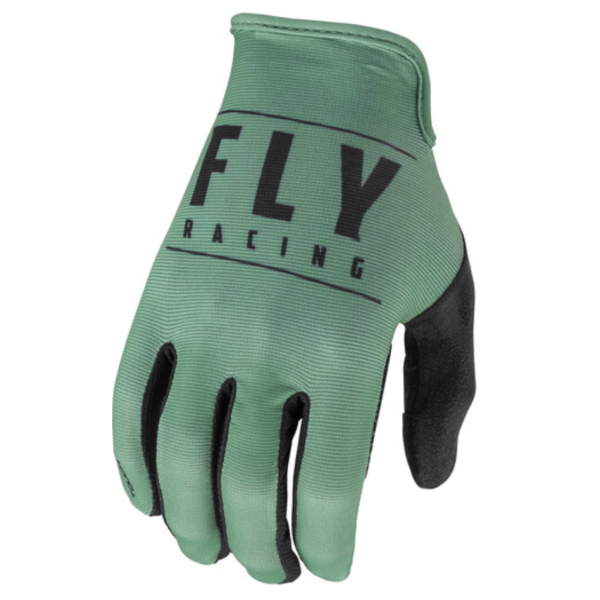 Fly Racing Media мотоперчатки, зелено-черный