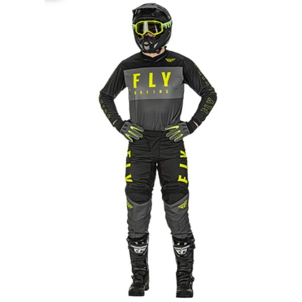 Fly Racing F-16 2022 комплект, серо-черно-желтый | Интернет магазин мотоэкипировки и изделий из кожи moto85