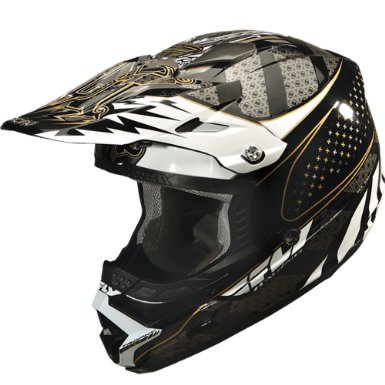 Fly Racing Trophy Lite Helmet, шлем кроссовый, черно-белый Fly Racing Trophy Lite Helmet, шлем кроссовый, черно-белый