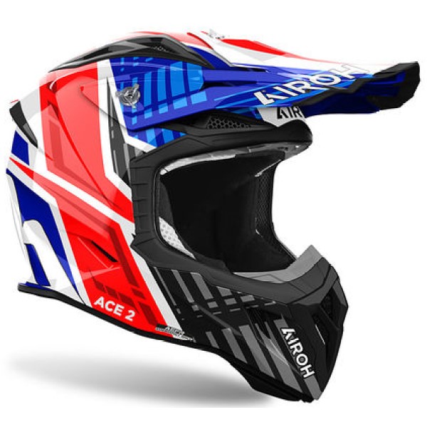 Airoh Aviator Ace 2 Proud Blue/Red Gloss шлем внедорожный Airoh Aviator Ace 2 Proud Blue/Red Gloss шлем внедорожный
