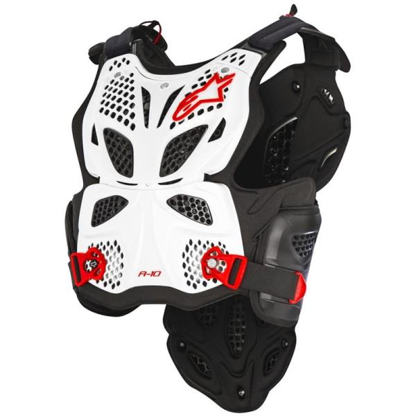 Alpinestars A-10 Chest Protector панцирь без плеч, бело-черный Alpinestars A-10 Chest Protector панцирь без плеч, бело-черный
