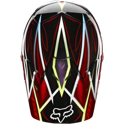 Fox Racing V3 Race шлем кроссовый, красно-черный