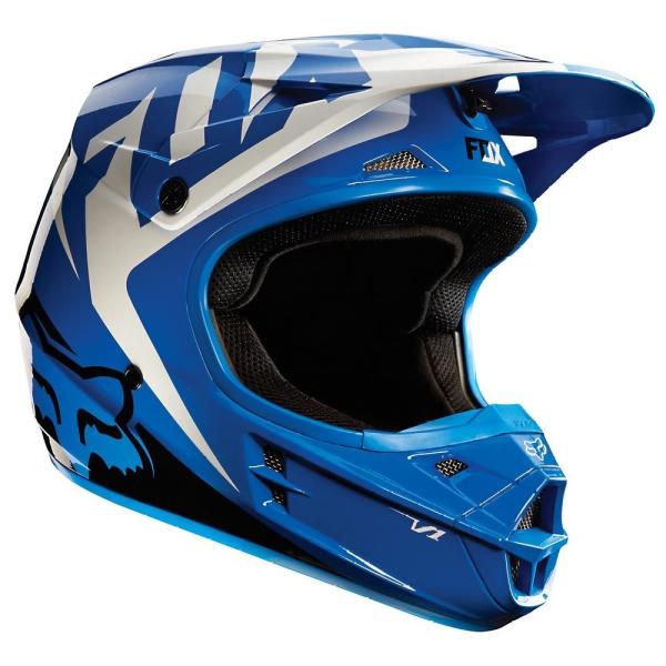 Fox Racing V1 Fiend шлем кроссовый, сине-красно-белый Fox Racing V1 Fiend шлем кроссовый, сине-красно-белый