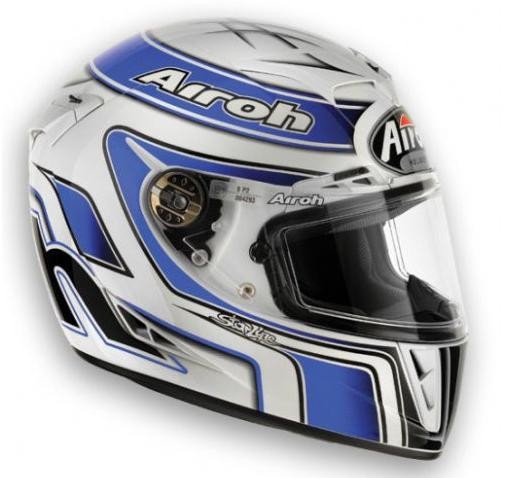Airoh GP Run шлем интеграл, бело-голубой
