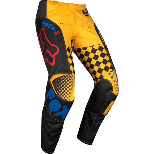 Fox Racing 180 Czar 2019 мотоштаны, черно-желтый Fox Racing 180 Czar 2019 мотоштаны, черно-желтый