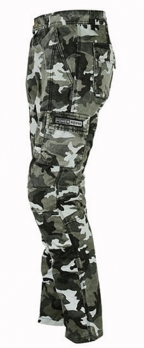 First J04 Cargo Camo мотоджинсы с кевларом, серый камуфляж First J04 Cargo Camo мотоджинсы с кевларом, серый камуфляж