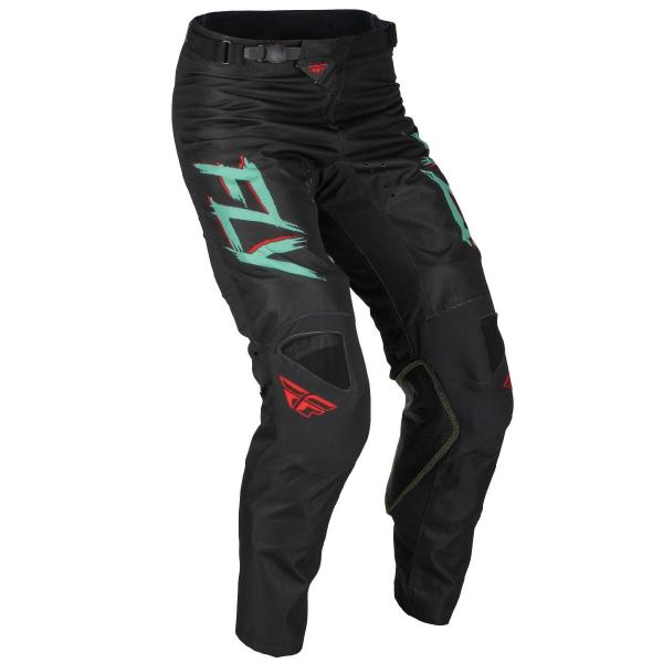 Fly Racing Kinetic S.E. Rave Black/Mint/Red мотоштаны