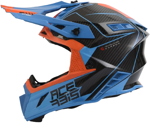 Acerbis Steel Carbon Orange/Blue шлем внедорожный