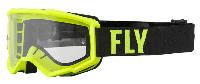 Fly Racing Focus 2022 мотоочки подростковые,  желто-черный