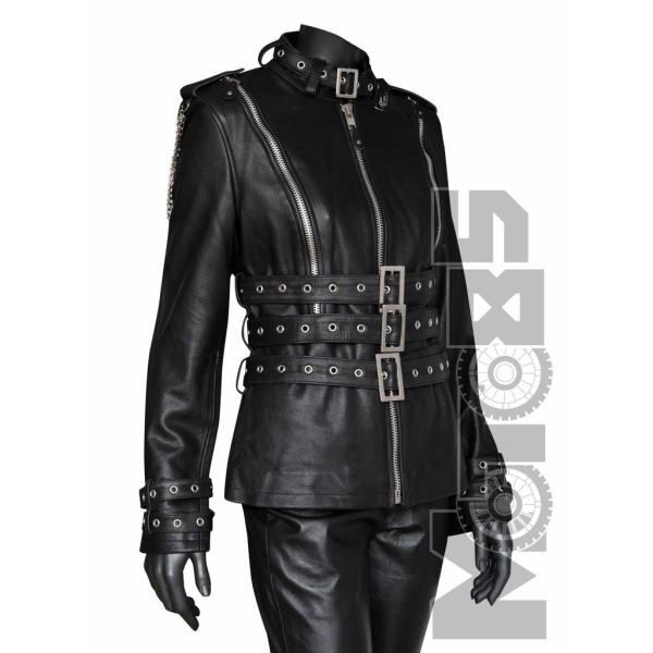 First L116CC Куртка женская кожаная удлиненная с тремя поясами First L116CC Куртка женская кожаная удлиненная с тремя поясами