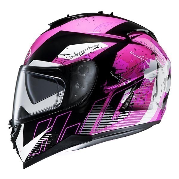 HJC IS-17 Pink Rocket MC8 шлем интеграл