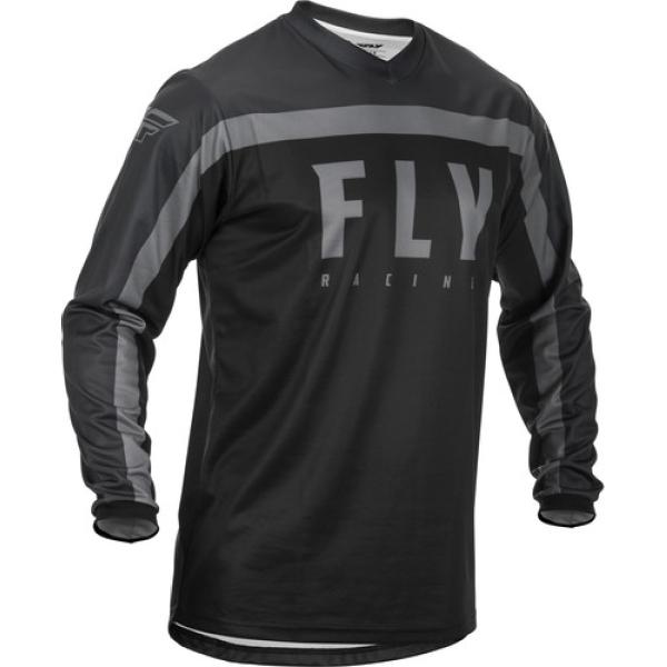 Fly Racing F-16 2020 джерси, черно-серый Fly Racing F-16 2020 джерси, черно-серый