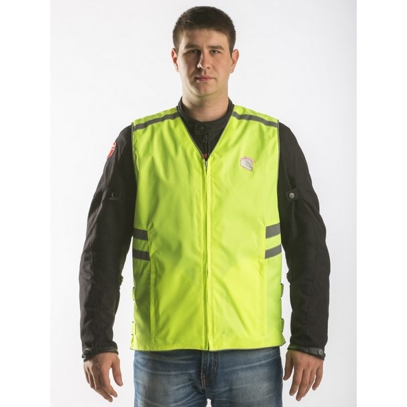 Жилет мотоциклетный Hyperlook, ярко-зеленый
