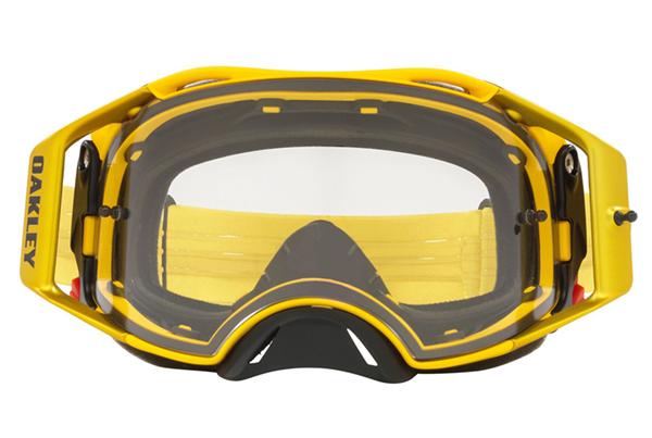 Oakley Airbrake Moto мотоочки желто-черный, прозрачная линза (OO7046-B5)