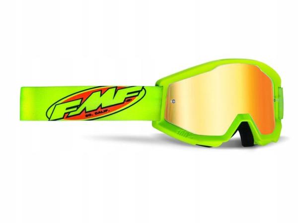 FMF Powercore Core Yellow / Red Mirror Smoke Lens мотоочки подростковые FMF Powercore Core Yellow / Red Mirror Smoke Lens мотоочки подростковые