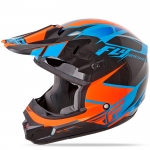 Fly Racing Kinetic Impulse шлем кроссовый, сине-черно-оранжевый