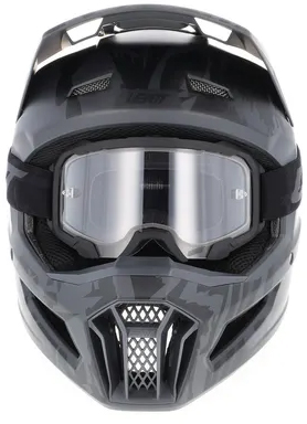 Leatt Kit Moto 3.5 Stealth шлем кроссовый + Velocity 4.5 мотоочки Leatt Kit Moto 3.5 Stealth шлем кроссовый + Velocity 4.5 мотоочки