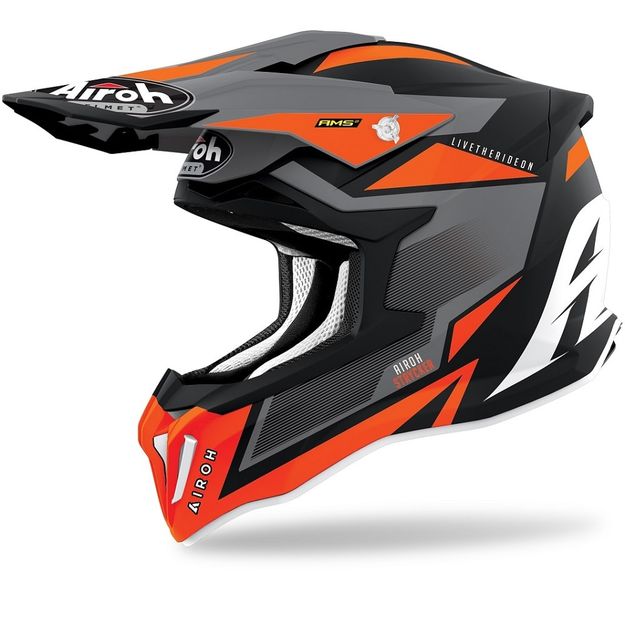 Airoh Strycker Axe Orange Matt шлем внедорожный