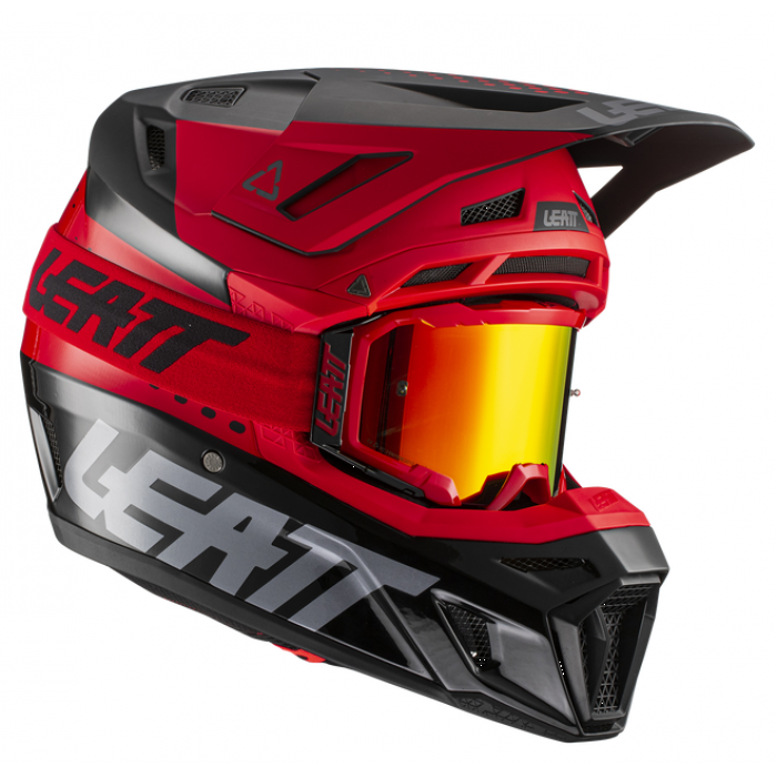 Leatt Kit Moto 8.5 V22 Red шлем кроссовый + Velocity 5.5 мотоочки
