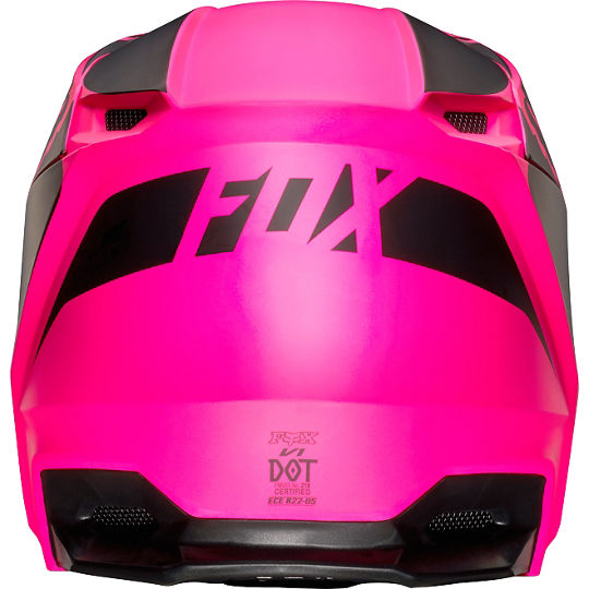 Fox Racing V1 Przm 2019 Black/Pink шлем кроссовый