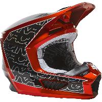 Fox Racing V1 Peril 2022 Flow Red шлем кроссовый