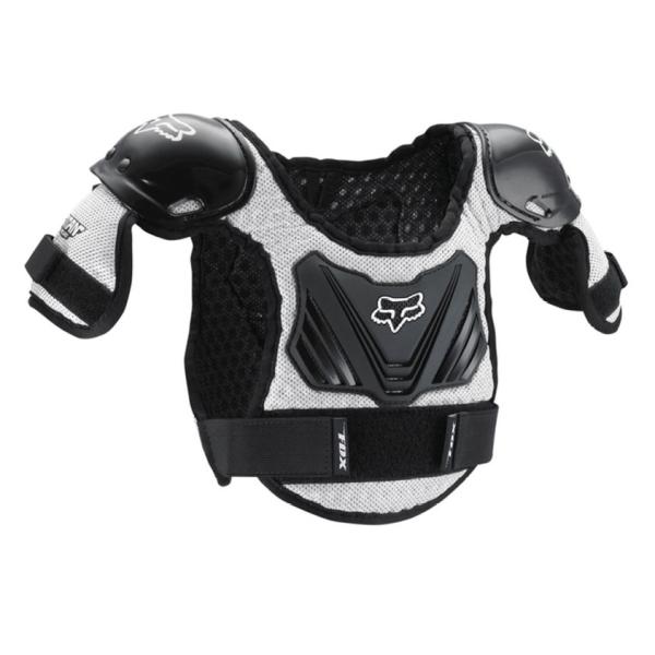 Fox PW1 Roost Deflector панцирь с плечами детский, черно-серебристый
