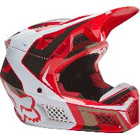Fox Racing V3 RS 2022 Mirer Flow Red шлем кроссовый