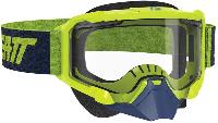 Leatt Velocity 4.5 SNX Neon Lime Clear очки снегоходные
