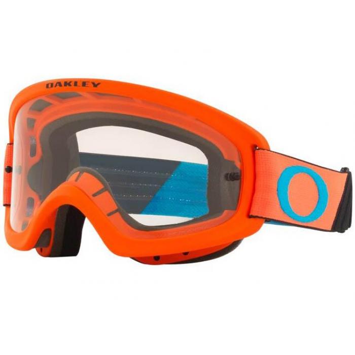 Oakley O-Frame 2.0 PRO Youth MX Tuff Blocks мотоочки детские оранжевый, прозрачная линза (71160400)