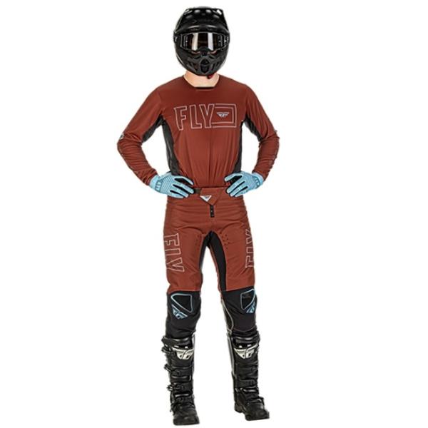 Fly Racing Kinetic Fuel комплект, кирпично-черный Fly Racing Kinetic Fuel комплект, кирпично-черный