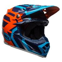 Bell Moto-9 Mips District шлем кроссовый, сине-оранжевый