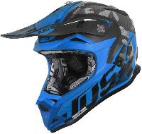 Just1 J32 Pro Swat Camo Blue Fluo шлем детский, сине-черный