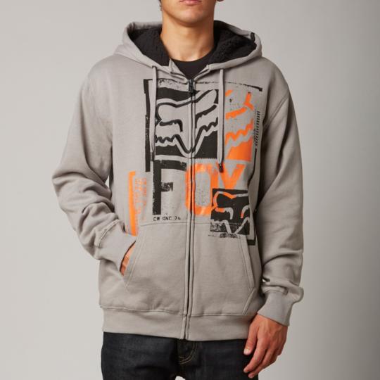 Fox Evanite Sherpa Zip Front Fleece толстовка, серый