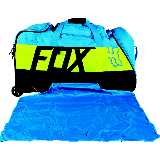 Fox Shuttle Roller Print Gear Bag, сумка для экипировки, сине-желто-черный