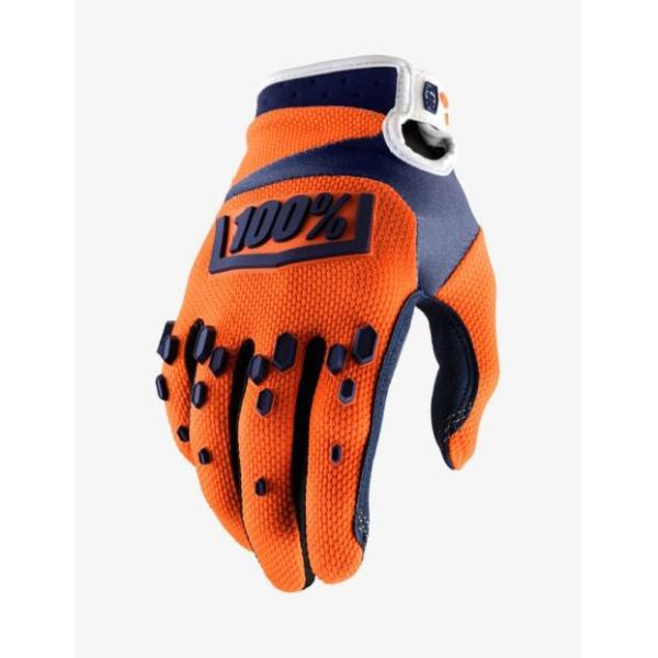 100% Airmatic мотоперчатки детские, оранжево-синий
