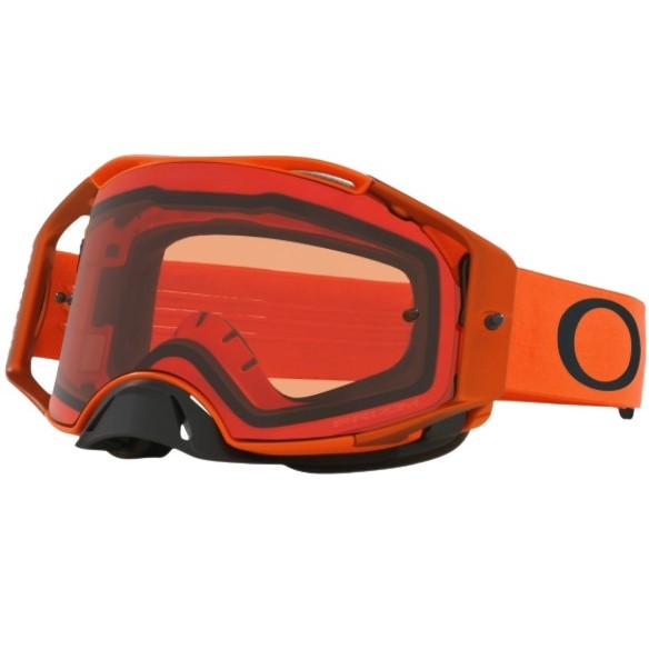 Oakley Airbrake Moto Prizm MX мотоочки оранжево-черный, бронзовая линза (OO7046-A4)