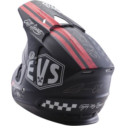 EVS T5 Fury шлем кроссовый, черный матовый