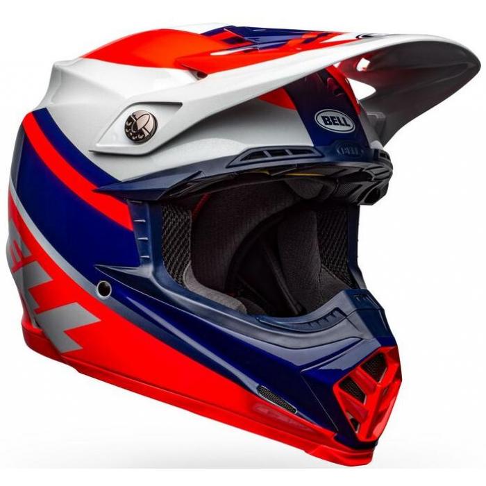 Bell Moto-9 Mips Prophecy Gloss Infrared /Navy /Gray шлем кроссовый