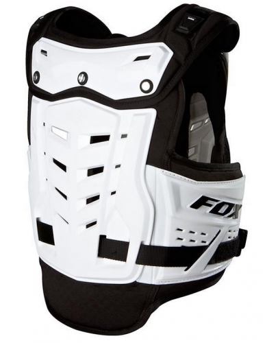 Fox Raptor Proframe LC Youth панцирь без плеч подростковый, белый