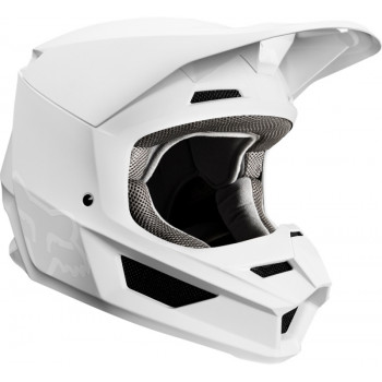 Fox Racing V1 Matte 2019 White шлем кроссовый Fox Racing V1 Matte 2019 White шлем кроссовый