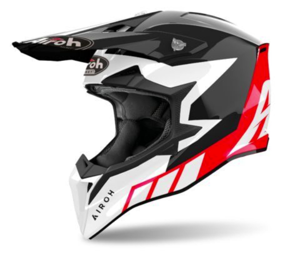 Airoh Wraaap Reloaded Red Gloss шлем внедорожный