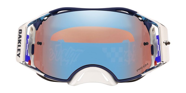 Oakley Airbrake TLD PreMix мотоочки, сине-оранжевый, синяя линза