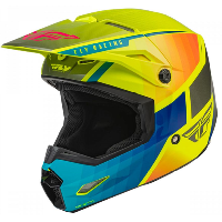 Fly Racing Kinetic Drift шлем кроссовый, желто-серый