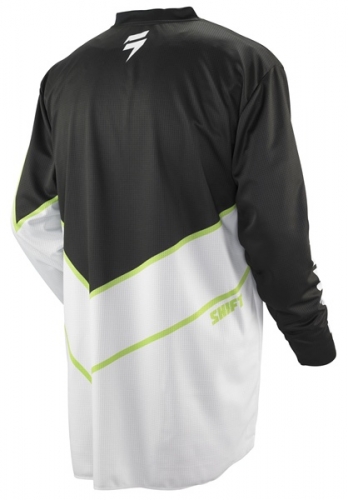Shift Racing Assault джерси, черно-салатово-белый