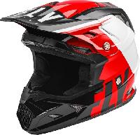 Fly Racing Toxin MIPS Transfer шлем кроссовый, красно-черно-белый
