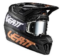 Leatt Kit Moto 9.5 Carbon V21 Black шлем кроссовый + Velocity 6.5 мотоочки