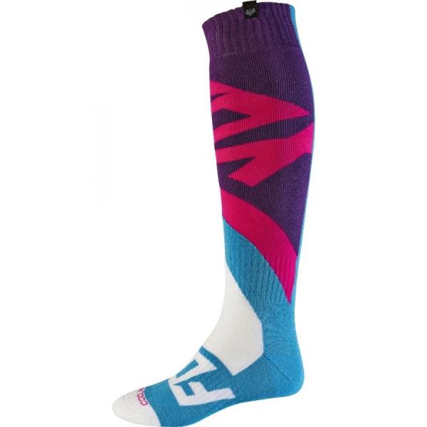 Fox Creo Coolmax Thick мотоноски, фиолетово-голубой
