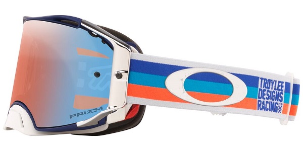 Oakley Airbrake TLD PreMix мотоочки, сине-оранжевый, синяя линза