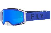 Fly Racing Zone Pro 2022 мотоочки, синий, синяя зеркальная линза