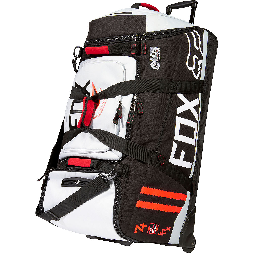 Bagged fox. Сумка Fox Shuttle Gear Bag Black. Fox Shuttle Black/Red. Fox баул для экипировки. Сумка для снаряжения эндуро Fox.